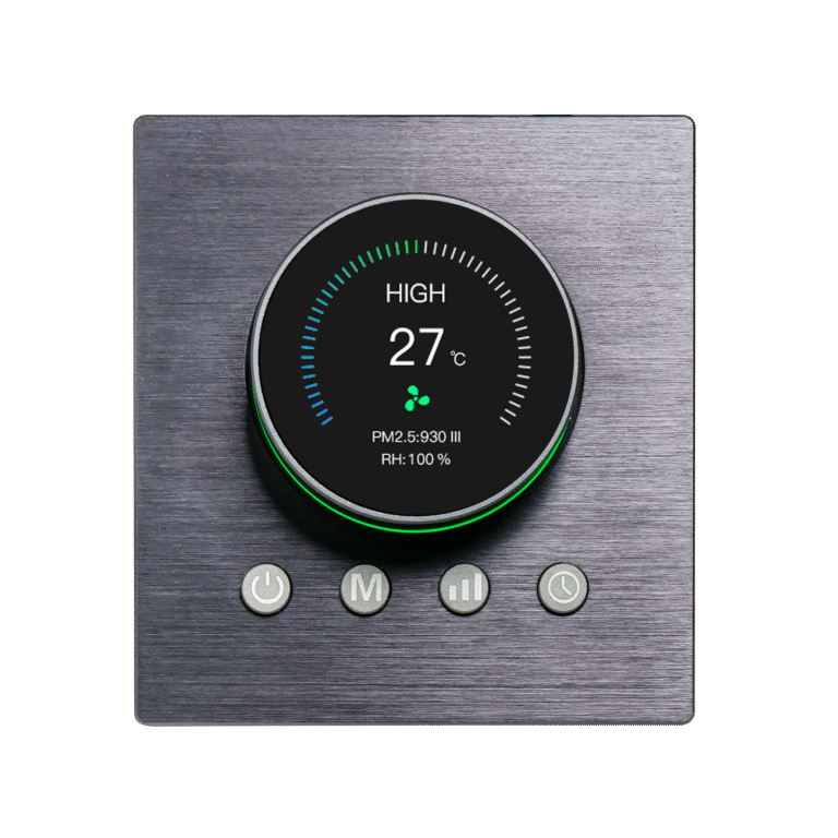 Black & White Thermostat