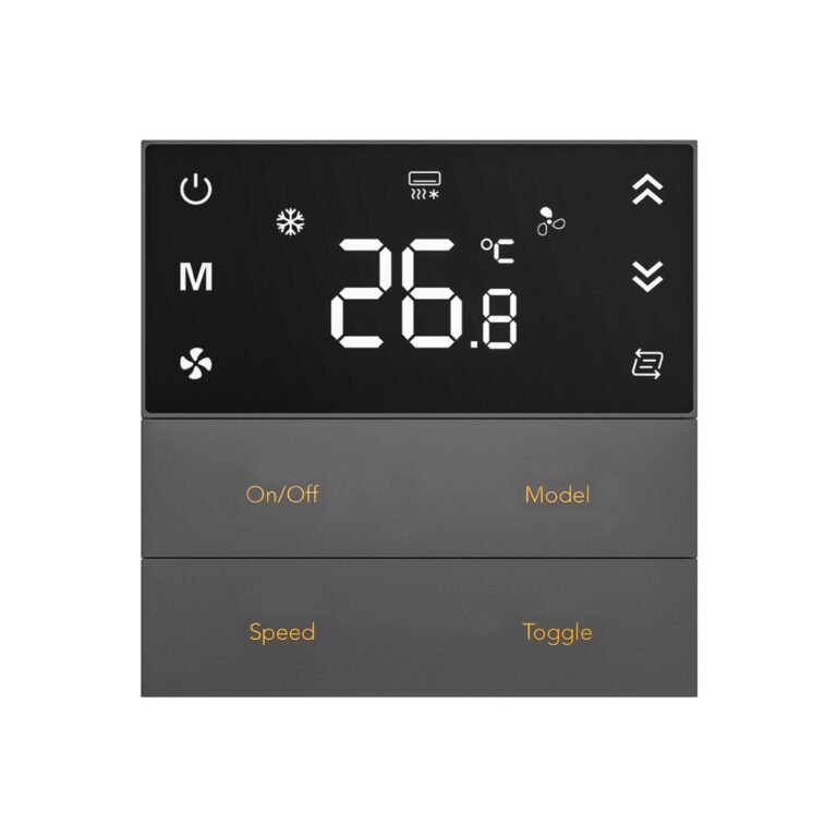 Black & White Touch Screen Thermostat